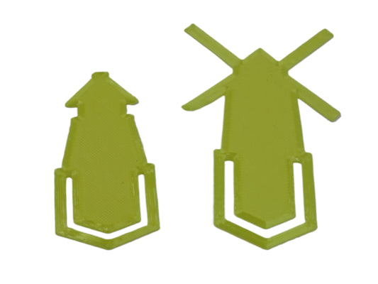 Lesezeichen Leuchtturm/Windmühle